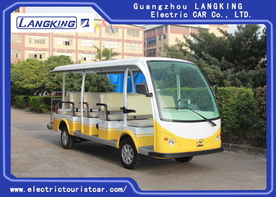 Çin Yeşil / Beyaz Paslanmaz Gövde Elektrikli Gezi Otobüsü Turu 1 Yıl Garanti Tedarikçi