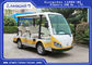 Beyaz / Sarı 8 Kişilik Golf Arabası Elektrikli Gezi Otobüsü Çin Mini Tur Otobüsü Tedarikçi