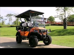 48V Pil Sol El Sürücüsü Elektrikli Nakliye Arabası 4 Koltuk Golf Sahası Taşımacılığı