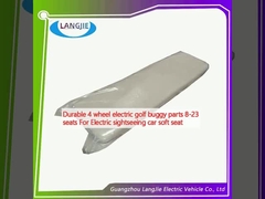 Dayanıklı 4 tekerlekli elektrikli golf arabası parçaları 8-23 koltuk Elektrikli turistik araba için yumuşak koltuk