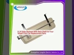 8-14 Koltuklu 4 Tekerlekli Kulüp Arabası Yedek Parçaları İçin Arka Kabuklu Sırt Yastığı