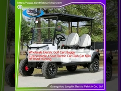 Toptan elektrikli golf arabası arabası özelleştirilebilir 4 koltuklu elektrikli araba kulüp arabası mini off road avcılık