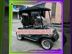 Özel Kulüp Arabası Golf Arabası 2 Koltuklu 48 Volt Kulüp Arabası AC Kulüp Arabası Golf Buggy For Resort