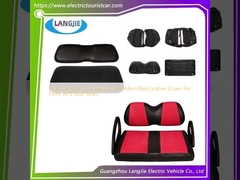Club Car Golf Car Club Car Precedent Red Leather Cover For Front And Rear Seats / Ön ve arka koltuklar için kırmızı deri kapağı