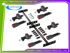 Dört tekerlekli golf arabası için 4 kişilik EZGO TXT emniyet kemeri kemerleri