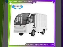 2 yolcu için AC motorlu 48V elektrikli bagaj arabası ve yük kutusu düşük hız