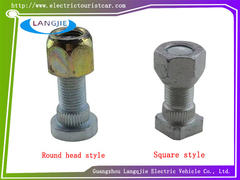 İki İsteğe Bağlı Kırılma Önleyici ve Kayma Önleyici EZGO Lastik Somunları Vidaları Golf Arabası Bileşenleri