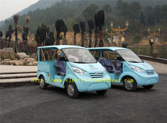 Çin Mavi 5 Yolcu Elektrikli Turist Araba Kamu Güvenliği Için Elektrikli Golf Buggy Devriye Tedarikçi