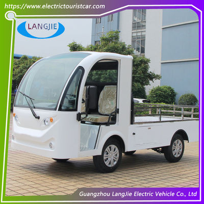 İyi bir fiyat. Beyaz 2 Koltuklu Elektrikli Teslimat Arabası AC 48V Elektrikli Elektrikli Uygulama Araçları Fabrika için çevrimiçi