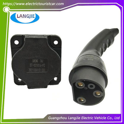 İyi bir fiyat. Dört Tekerlekli Sightseeing Araba Şarj Plug ve Soket LVTONG Golf Araba Şarj Kablosu 0-220V Evrensel çevrimiçi