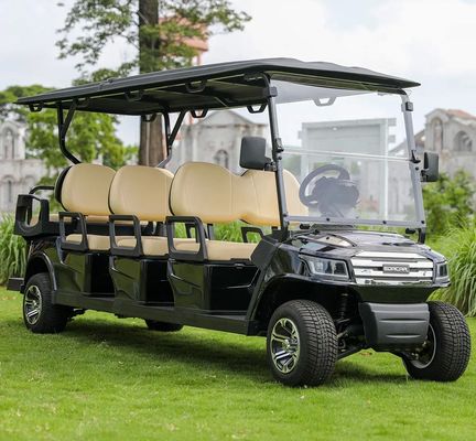 İyi bir fiyat. 8 Seats Electric Golf Cart With 48V Battery And 30% Gradeability For Golf Courses And Tourist Resorts çevrimiçi