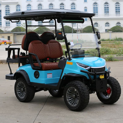 İyi bir fiyat. 4 Seats Electric Golf Cart With Camouflage Color Aluminium Frame And Hydraulic Brake For Tourist Areas çevrimiçi