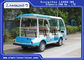 CE Onaylı Üstü Elektrikli Servis Araçları / 48V DC Sistem 8 Yolcu 4 Tekerlekli Elektrikli Mini Otobüs Tedarikçi