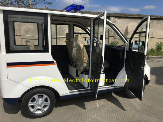 Beyaz 48 Gerilim Elektrik Powered Golf Arabaları, Kapılı Dört Tekerlekli Elektrikli Araba