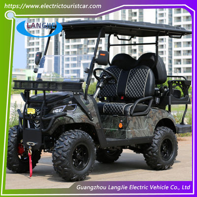 48V Pil Sol El Sürücüsü Elektrikli Golf Arabası 4 Koltuklu Elektrikli Golf Arabası