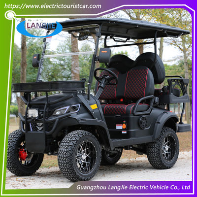 İyi bir fiyat. 4 kişilik elektrikli golf arabası yüksek tırmanma yeteneği 48V pilli golf arabası golf sahası için çevrimiçi