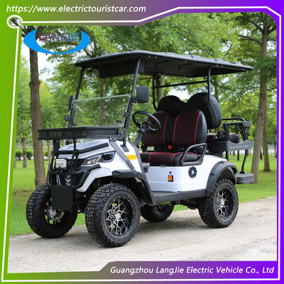 48 Volt 4 Koltuklu Elektrikli Golf Buggy Kulüp Arabası PC Ön Camlı Ön Golf Araba