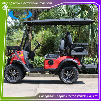 Klasik Tasarım Elektrikli Golf Arabası 4 Koltuklu AC Motorlu Golf Arabası Otel için Konforlu Koltuklar