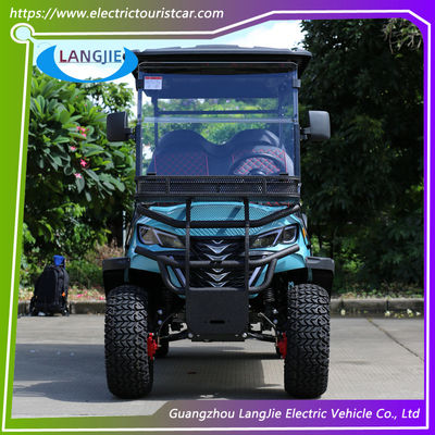 Off-road 6 koltuklu elektrikli golf arabası açık hava etkinlikleri için 48V / 5KW AC motoru ile