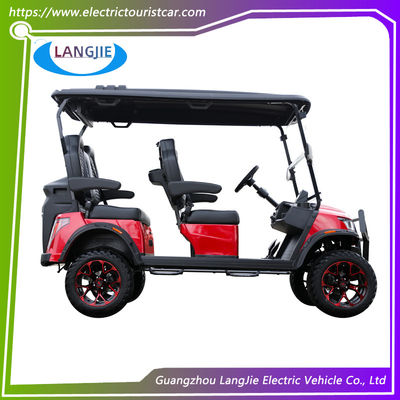 Lüks CE onaylı elektrikli av arabaları 4 kişilik golf arabası park havaalanı için 48v kontrolör