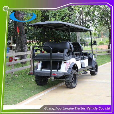 Mini Off Road 6 kişilik elektrikli av arabası lüks koltuklar renk seçeneği elektrikli golf arabası