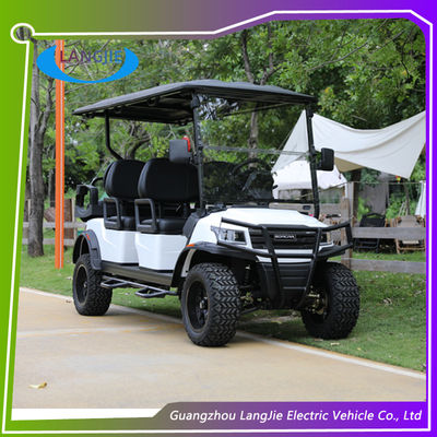 Mini Off Road 6 kişilik elektrikli av arabası lüks koltuklar renk seçeneği elektrikli golf arabası