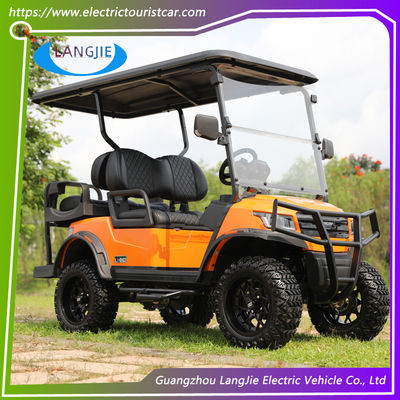 4 Tekerlekli Elektrikli Golf Arabası 48V AC Motor Renk Seçeneği Park Golf Alanı için Kulüp Arabası