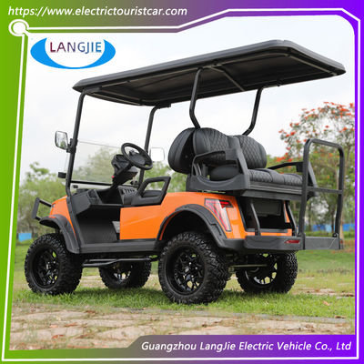4 Tekerlekli Elektrikli Golf Arabası 48V AC Motor Renk Seçeneği Park Golf Alanı için Kulüp Arabası