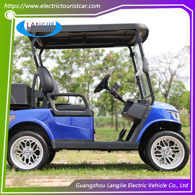 2 kişilik elektrikli golf arabası ve kargo kutusu, golf sahasının performansını artırmak için AC motorlu
