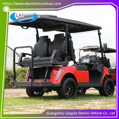 4 kişilik 48V kaldırılmış golf arabası CE sertifikası 5kw off road yeni stil elektrikli araba golf arabası