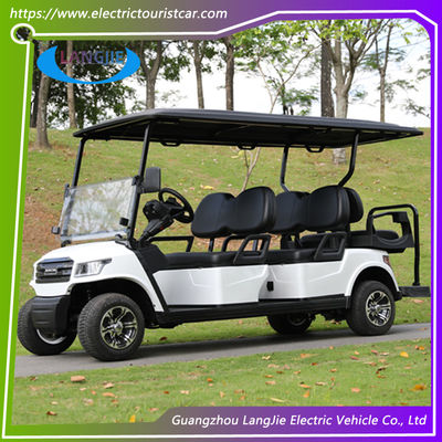 Kulüp Arabası 6 Yolcu Golf Arabası Kuru Pilli Elektrikli Araba Golf Arabası Multi 8v*6pcs için