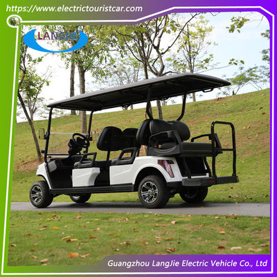 Kulüp Arabası 6 Yolcu Golf Arabası Kuru Pilli Elektrikli Araba Golf Arabası Multi 8v*6pcs için
