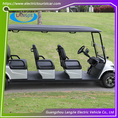 Kurumuş kurşun asitli pil ile çalışan kulüp golf arabaları Beyaz elektrikli araba golf arabası 6 koltuk