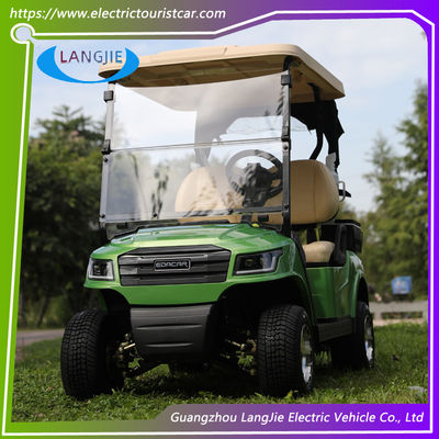2 Koltuklu Elektrikli Golf Arabası AC Motor Ücretsiz Bakım Pil Kulüp Arabası Golf Alanı için