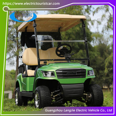 Bedava Bakım Pil Elektrikli Golf Kulübü Araba 2 Koltuk 48 Voltaj PC Ön Cam ile