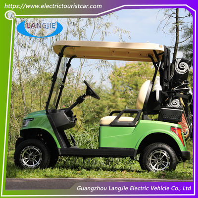 Güçlü Elektrikli Golf Kulübü Araba 2 Koltuklu AC Motoru 48V 4KW Düşük Hızlı Golf Arabası