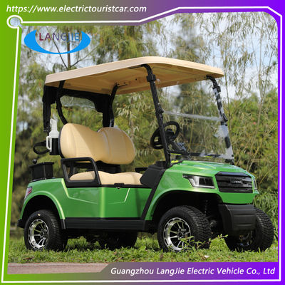 Güçlü Elektrikli Golf Kulübü Araba 2 Koltuklu AC Motoru 48V 4KW Düşük Hızlı Golf Arabası