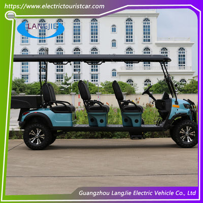 Özelleştirilmiş 5KW Motor Pil Gücü 40KM Maks.hız kaldırılmış off road Elektrikli golf arabaları