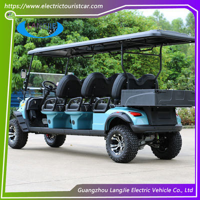 Özelleştirme 6 kişilik Golf Kulübü Araba 48v Pil Av Elektrikli Golf Arabası Off Road