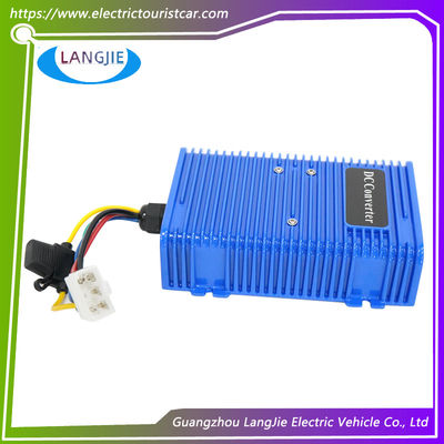 Golf Araba Voltajı Adım Aşağı 36V / 48V'yi 12V'ye düşürür Çift güç kaynağı ile 350W 30A DC dönüştürücü
