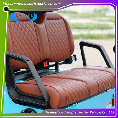 4 Koltuklu Elektrikli Kulüp Arabası Önceki Golf Arabası 4 Koltuklu AC Motor 48v Park Havaalanı için