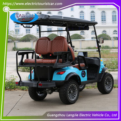 4 Koltuklu Elektrikli Kulüp Arabası Önceki Golf Arabası 4 Koltuklu AC Motor 48v Park Havaalanı için