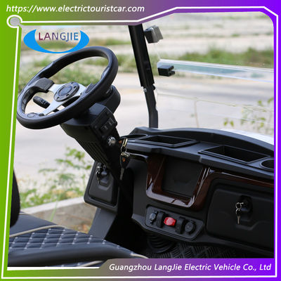 4 Tekerlekli Elektrikli Golf Arabası 48V AC Motor 2 Koltuklu Elektrikli Araba Tatil Arabası için