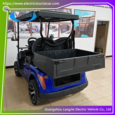 Beyaz 48V Pil Golf Arabası, İki Yolcu Kulübü Araba Golf Otomobil Hızlandırıcısı