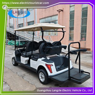Dört kişilik elektrikli araba AC Kulüp Önceki Golf Arabası Farlar ve Park için arka ışıklar ile