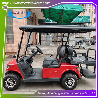 4 Koltuklu Düşük Hızlı Elektrikli Araçlar 4 Tekerlekli Elektrikli Golf Arabası Turist Araç Kiralama