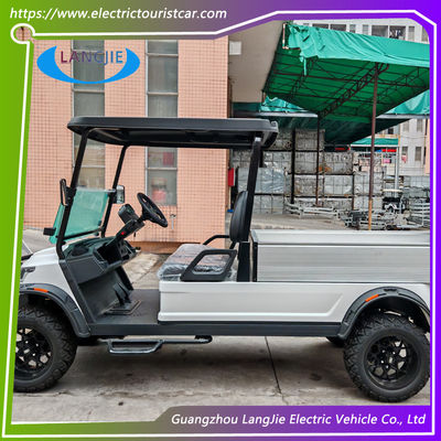 48V motorlu elektrikli golf arabası 2 kişilik otel için kargo ile elektrikli bagaj arabası