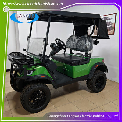 4 Tekerlekli Elektrikli Golf Arabası 48V AC Motor 2 Koltuklu Elektrikli Araba Tatil Arabası için