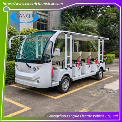 14 Koltuklu Yeni Elektrikli Şehir Otobüsü AC Motoru 72V Elektrikli Yolcu Araçları Park İçin