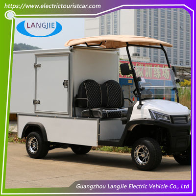 İki Koltuklu Elektrikli Kullanımlı Golf Arabası Çatı Kargo Kutusu ile 48V AC Hotel Buggy